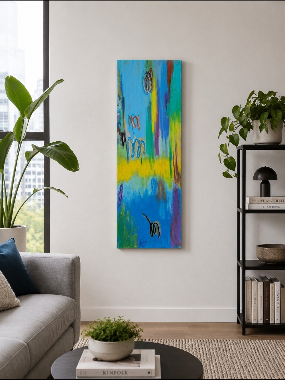 Bright Abstract Wall Art Painting